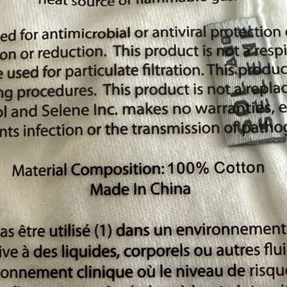 NWT Protective Face Coverings, 5 in SEALED UNOPENED Pack, Cotton - Picture 3 of 4